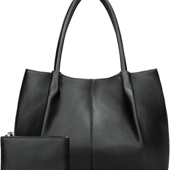 Tote Bag for Women Vegan Leather Shoulder Purse Large Capacity Travel Bag
